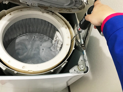 洗濯機の分解